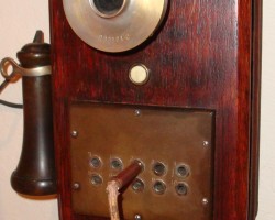 Transmitter back cup says Stromberg Carlson. It probably is an intercom but it looks like a switchboard.