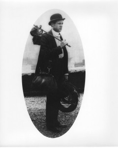 1900s-4 -
Before -Plant installers had their troubles on street cars when they carried their gear.