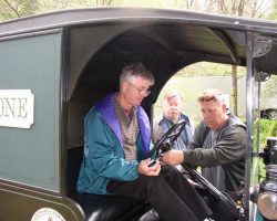 How many Phone Museum people does it take to start a Model T?