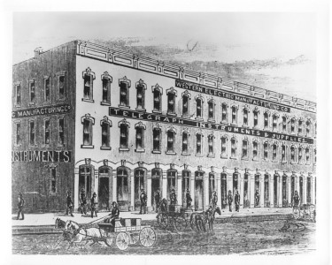 1880s-6 -
The home of the Western Electric Company from 1872 to 1884 at 220 East Kinzie Street, Chicago, Ill.