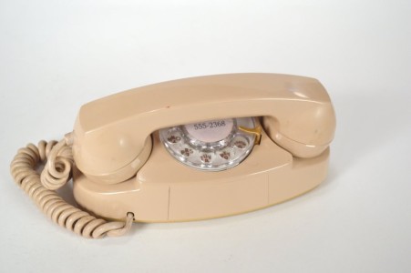 Western Electric Princess Display set, F53368, beige, Bell Labs phone number 311 555—2368