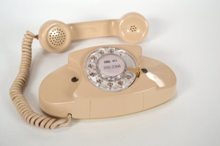 Western Electric Princess Display set, F53368, beige, Bell Labs phone number 311 555—2368