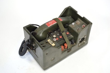 Title: Autovon telephone
Description: Autovon telephone,telephone set, type TA—838/A made by Star Dynamic Corporation, army green.