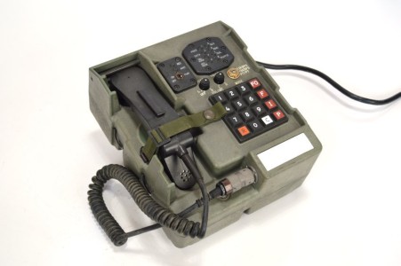 Title: Autovon telephone
Description: Autovon telephone,interface unit, type CA—67A/U, army green.