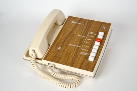 Western Electric single line answering machine, K handset, electronic, unusual