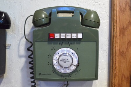 Western Electric 851, six key wall set, as introduced, green, circa 1976